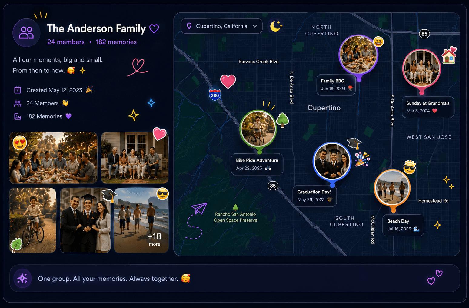 Memory Jar sharing preview